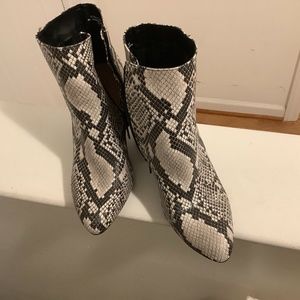 Python ankle boots